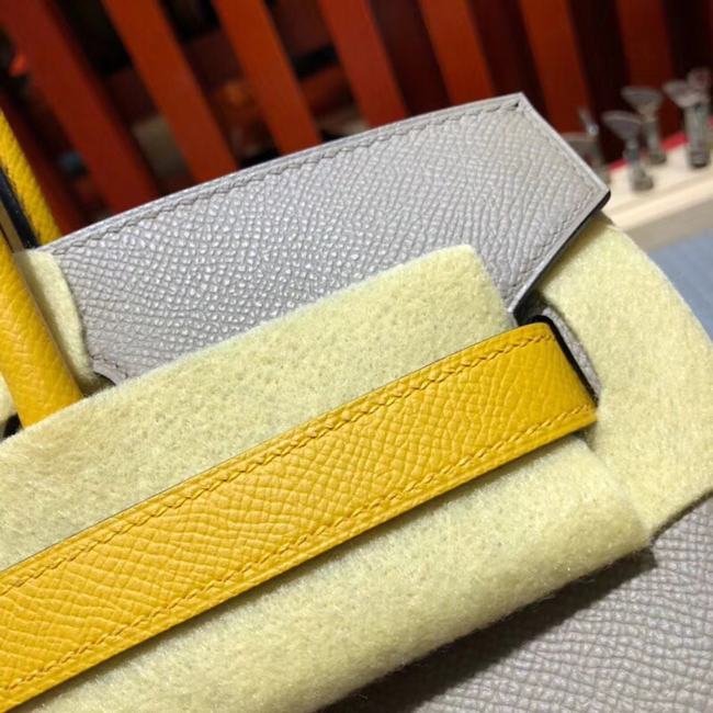 エルメス バーキン30 エトゥープ/レモンイエロー ゴールド金具
