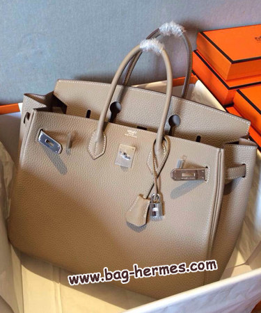 エルメス バーキン30 トゥルティ―ルグレー トゴ シルバー金具