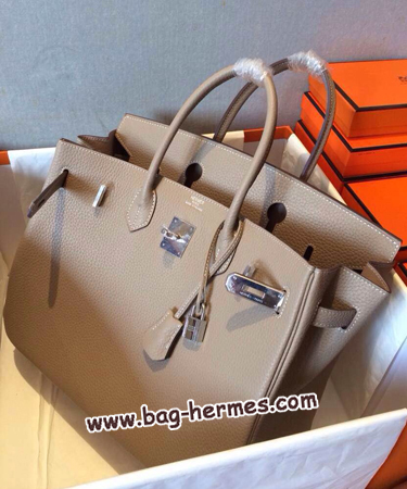 エルメス バーキン30 トゥルティ―ルグレー トゴ シルバー金具