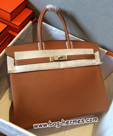 エルメス バーキン35 ゴールド トゴ ゴールド金具