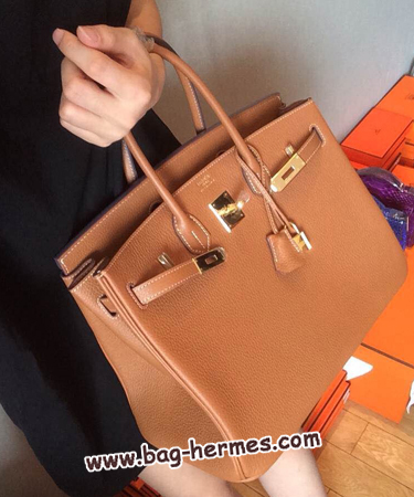 エルメス バーキン35 ゴールド トゴ ゴールド金具