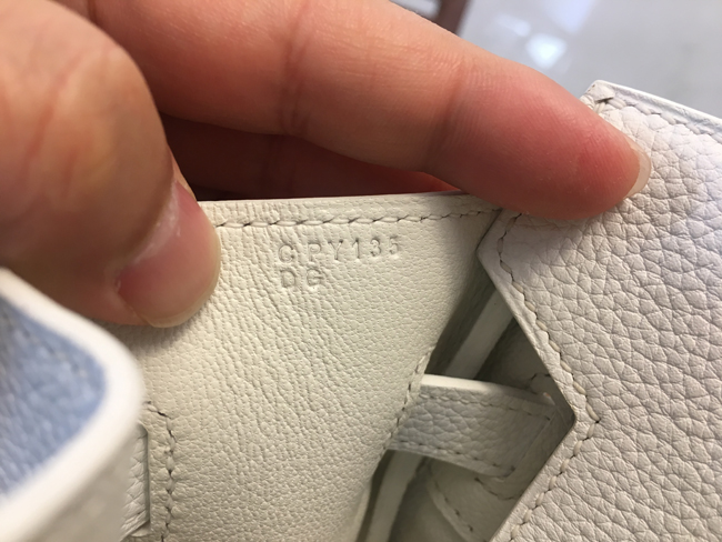 エルメス バーキン30 ホワイト トリヨンクレマンス ゴールド金具