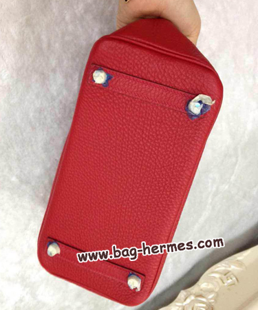 エルメス バーキン25 レッド トゴ シルバー金具