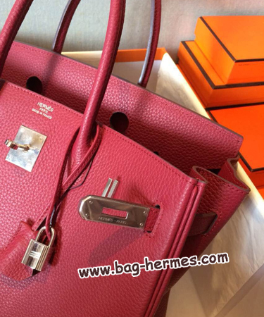 エルメス バーキン35 ルージュアッシュ トゴ シルバー金具