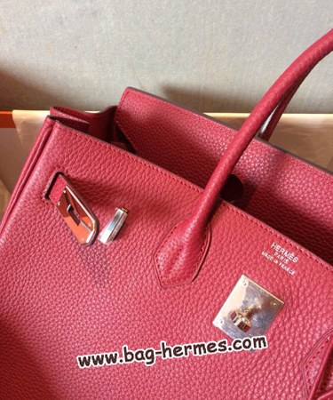エルメス バーキン35 ルージュアッシュ トゴ シルバー金具