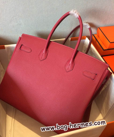 エルメス バーキン30 ルージュアッシュ トゴ シルバー金具