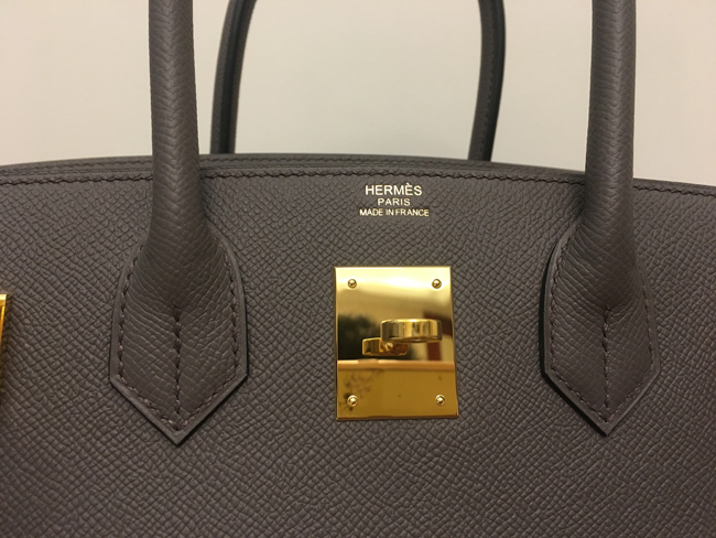 エルメス バーキン30 グラファイト エプソン ゴールド金具