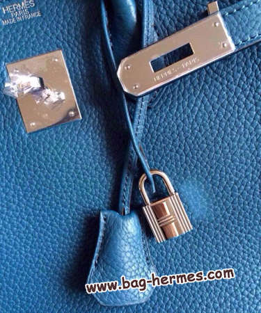 エルメス バーキン30 プルシャンブルー トゴ シルバー金具