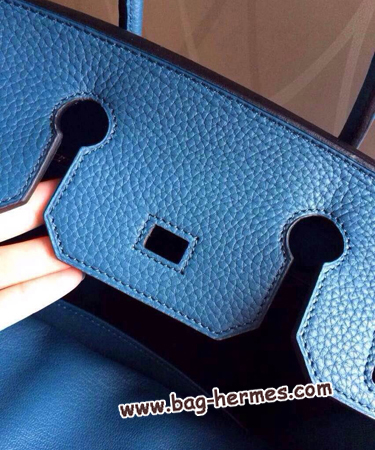 エルメス バーキン30 プルシャンブルー トゴ シルバー金具