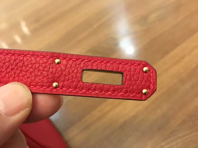 エルメス バーキン30 ルージュヴィフ トゴ ゴールド金具