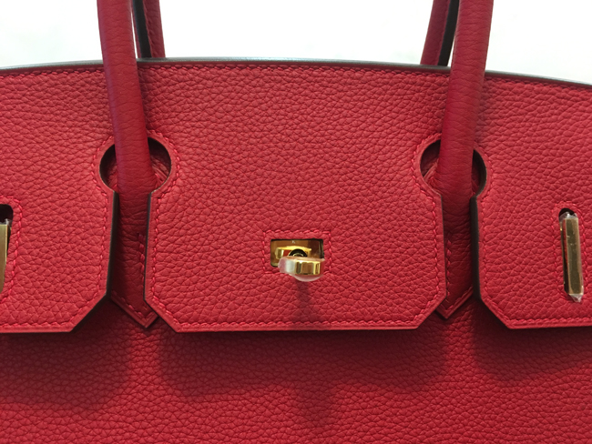 エルメス バーキン30 ルージュヴィフ トゴ ゴールド金具