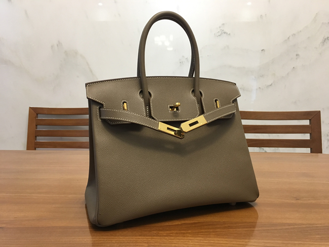 エルメス バーキン30 エトゥープ エプソン ゴールド金具