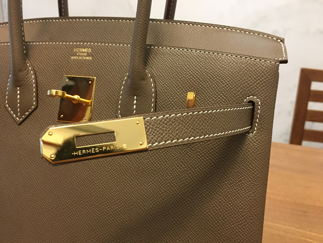 エルメス バーキン30 エトゥープ エプソン ゴールド金具