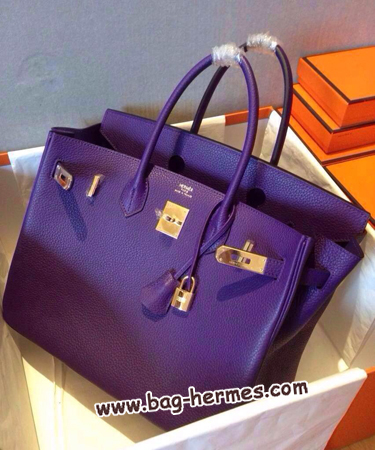 エルメス バーキン30 アイリス トゴ ゴールド金具
