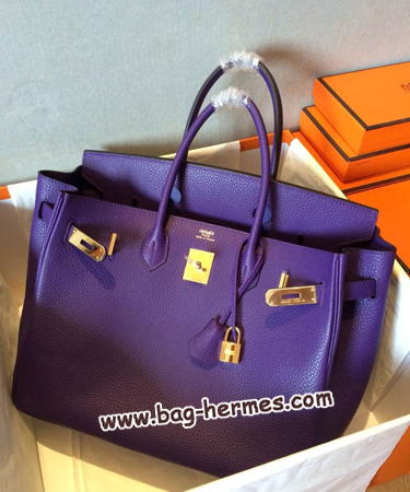 エルメス バーキン30 アイリス トゴ ゴールド金具