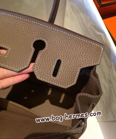エルメス バーキン30 エトープ トゴ シルバー金具