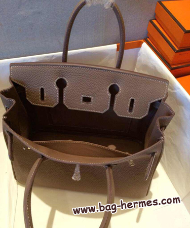 エルメス バーキン30 エトープ トゴ シルバー金具