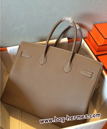 エルメス バーキン35 トゥルティ―ルグレー トゴ シルバー金具