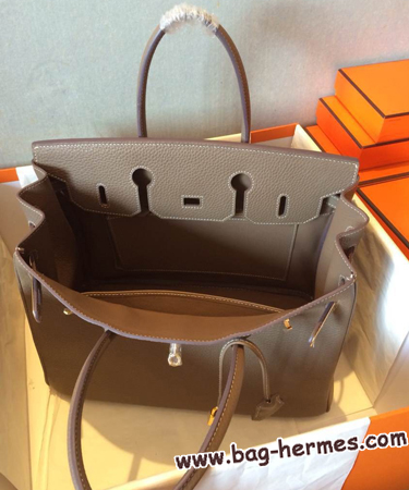 エルメス バーキン35 トゥルティ―ルグレー トゴ シルバー金具