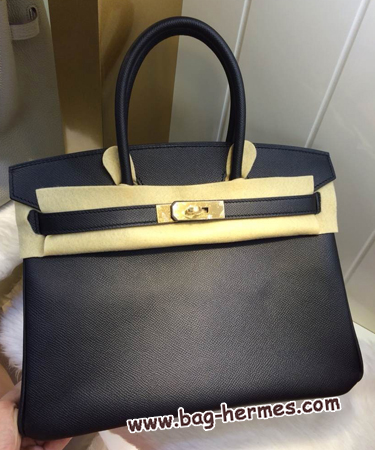 エルメス バーキン30 ブラック エプソン ゴールド金具
