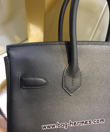 エルメス バーキン30 ブラック エプソン ゴールド金具