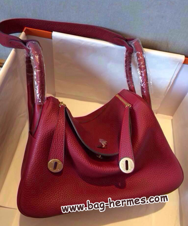 エルメス リンディ30 ルージュアッシュ トリヨン シルバー金具
