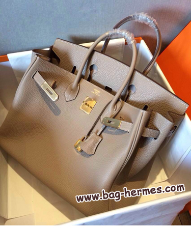 エルメス バーキン30 トゥルティ―ルグレー トゴ ゴールド金具