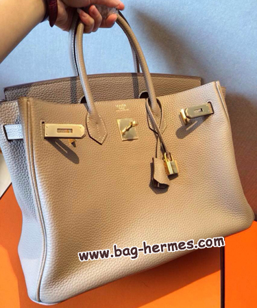 エルメス バーキン30 トゥルティ―ルグレー トゴ ゴールド金具