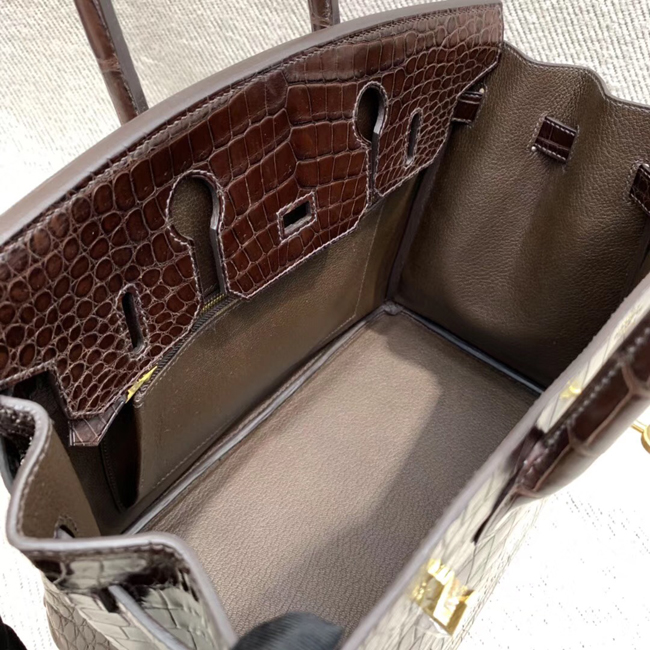 エルメス バーキン30 エコルセ クロコダイル ニロティカスマット ゴールド金具