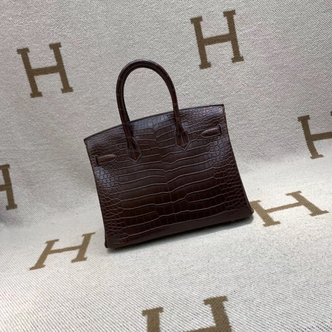 エルメス バーキン30 エコルセ クロコダイル ニロティカスマット ゴールド金具