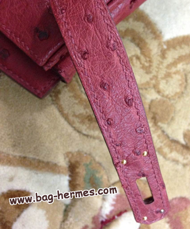 エルメス バーキン30 ルージュアッシュ オーストリッチ ゴールド金具