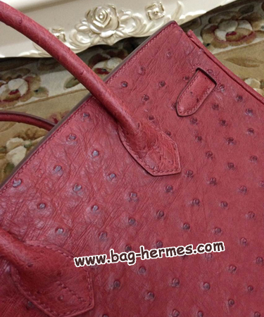 エルメス バーキン30 ルージュアッシュ オーストリッチ ゴールド金具