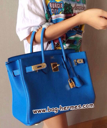 エルメス バーキン30 ミコノス トゴ ゴールド金具