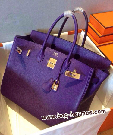 エルメス バーキン30 アイリス トゴ ゴールド金具