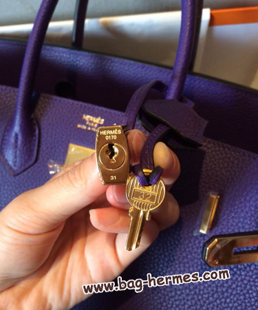 エルメス バーキン30 アイリス トゴ ゴールド金具