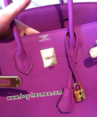 エルメス バーキン30 アネモネ トゴ ゴールド金具
