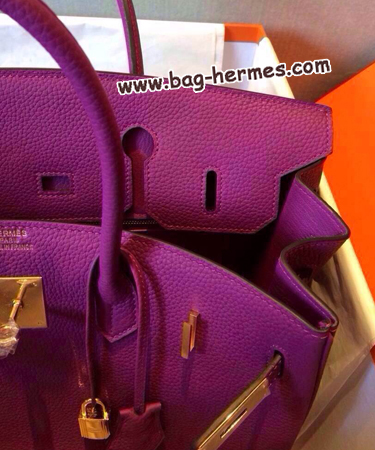 エルメス バーキン30 アネモネ トゴ ゴールド金具
