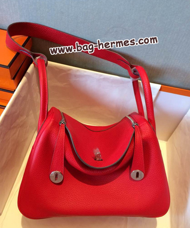 エルメス リンディ30 ルージュヴィフ トリヨン シルバー金具