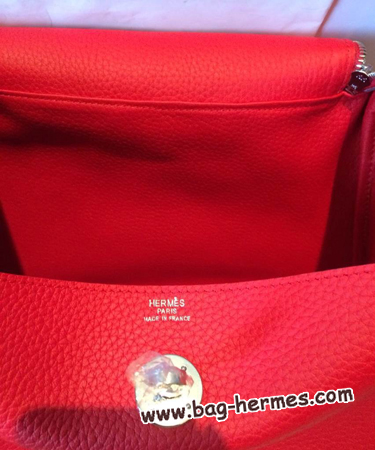 エルメス リンディ30 ルージュヴィフ トリヨン シルバー金具