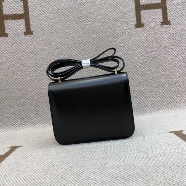 エルメス コンスタンスミニ ブラック ボックスカーフ ゴールド金具
