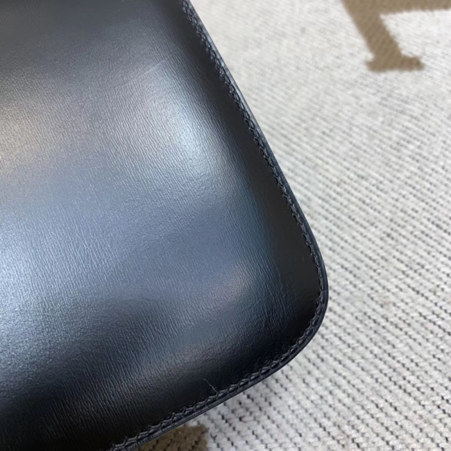 エルメス コンスタンスミニ ブラック ボックスカーフ ゴールド金具