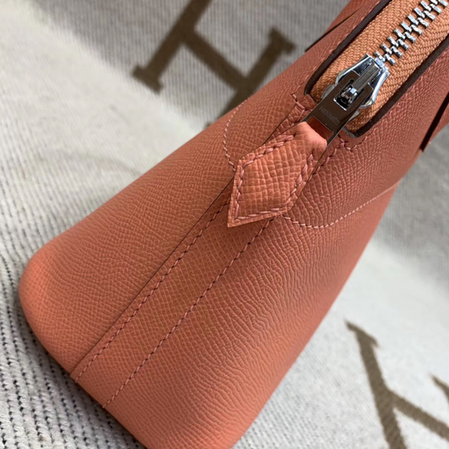 エルメス ボリード27 フラミンゴ ヴォーエプソン シルバー金具