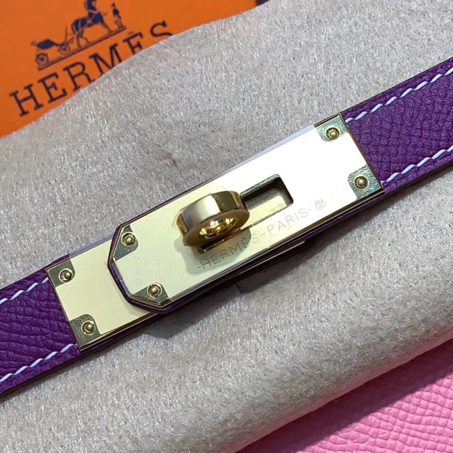 エルメス ケリー28 アネモネ/ピンク ヴォーエプソン ゴールド金具