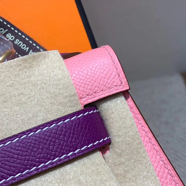 エルメス ケリー28 アネモネ/ピンク ヴォーエプソン ゴールド金具