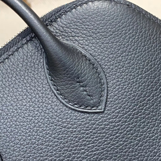 エルメス ボリード1923 18CM ブラック シェーブル シルバー金具