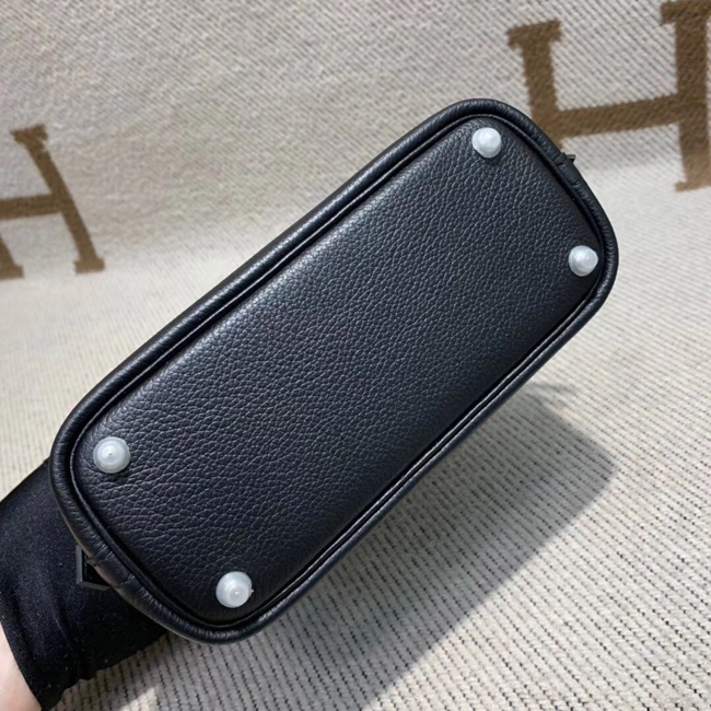 エルメス ボリード1923 18CM ブラック シェーブル シルバー金具