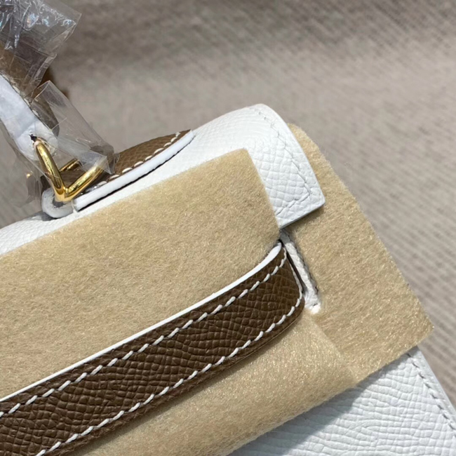 エルメス ケリー28 エトゥープ/クレ ヴォーエプソン ゴールド金具