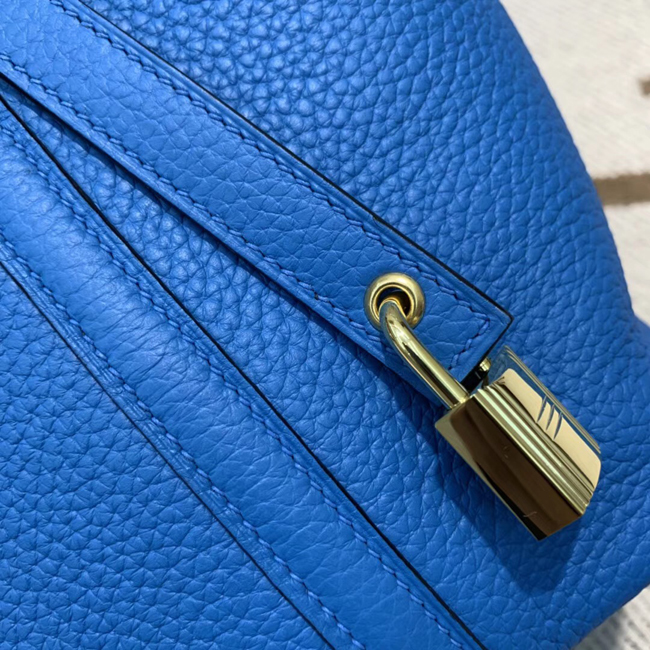 エルメス ピコタンロックPM ブルーゼリージュ トリヨンモーリス ゴールド金具