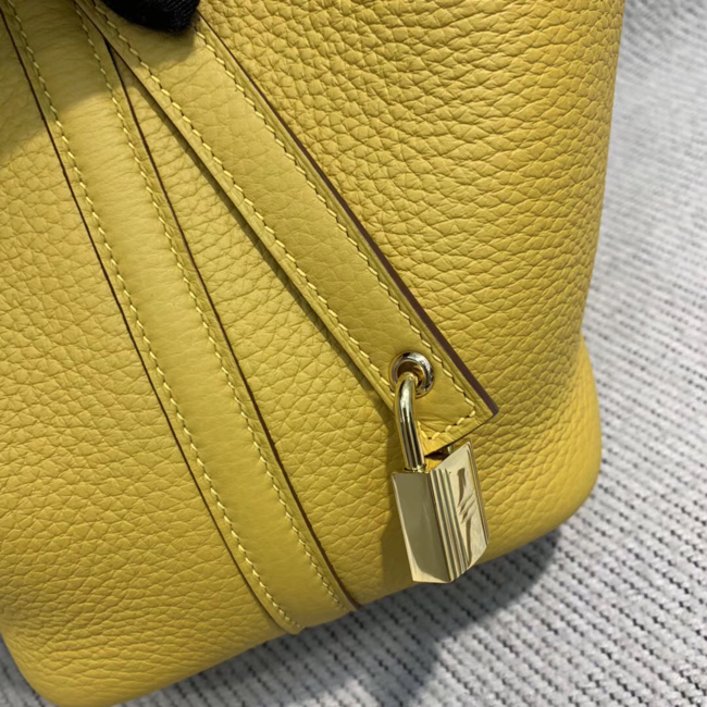 エルメス ピコタンロックPM ジョーヌナプル トリヨンモーリス ゴールド金具