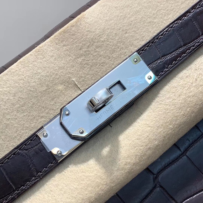 エルメス ケリー28 グレーフォンセ クロコダイル ニロティカス シルバー金具